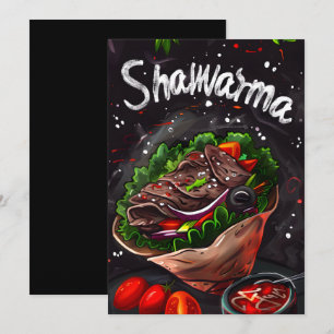 Middle Eastern Beef Shawarma شاورما لحمة  Invitation