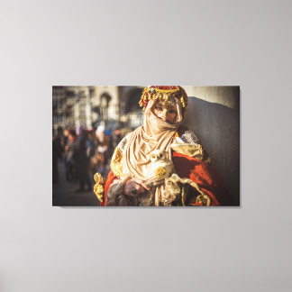 Middle Eastern carnival mask in Venice Canvas Print