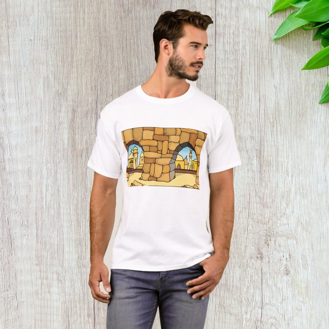 Middle Eastern Desert City Through Ancient Arch  T-Shirt (Creator Uploaded)