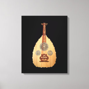 Middle Eastern Lute Elegant Oud Canvas Print