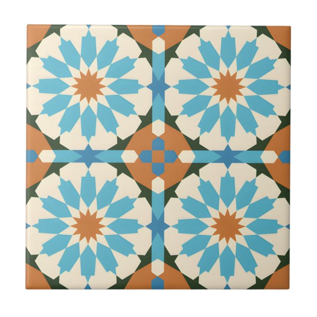 middle eastern modern floral pattern tiles (Front)