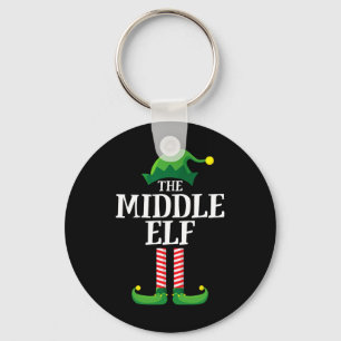 Middle Elf Shirt Matching Family Fun Sibling Group Keychain