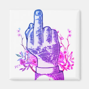 Middle-finge/Middle-Finger-imáge/Middle-Finger-fol Magnet