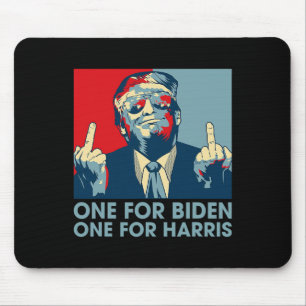 Middle Finger Biden Harris Republican American Fla Mouse Pad