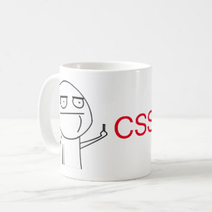 Middle Finger CSS Programmers' Coffee Mug