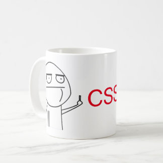 Middle Finger CSS Programmers' Coffee Mug