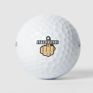 Middle Finger Fake Friends Golf Balls
