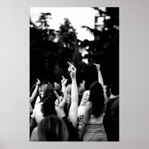 Middle Finger Feminist Poster, Girl Power Wall Art