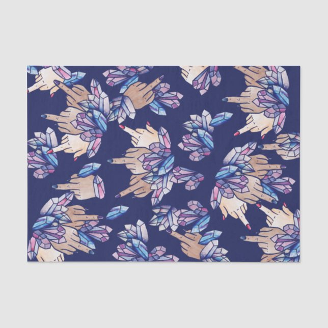 Middle Finger Feminist Witch Tissue Paper (Front)