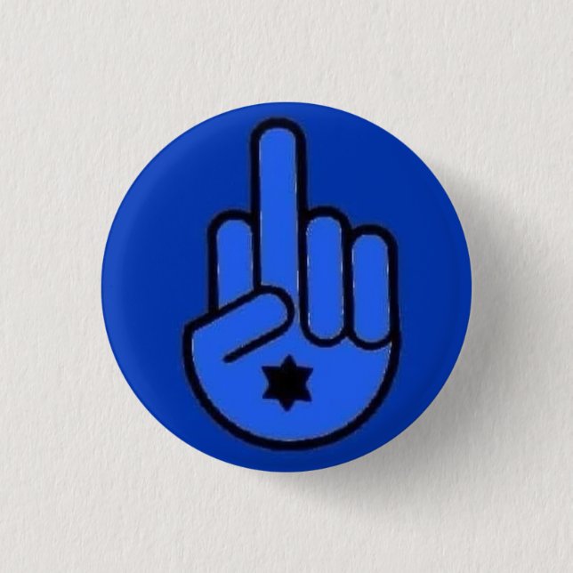Middle Finger Hamsa Donating every cent profited t 1 Inch Round Button (Front)
