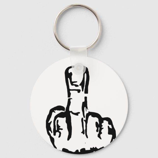 Middle Finger Keychain (Front)