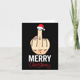 Middle Finger Merry Christmas Card