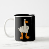 Middle Finger Seagull Humour Funny Gesture Flip Of