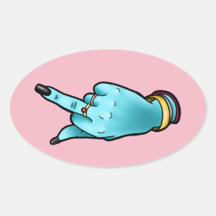 Middle Finger Sticker
