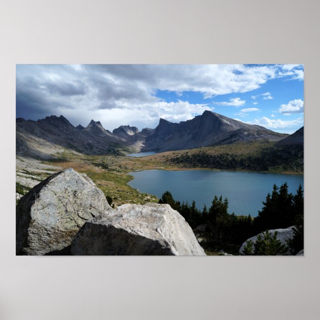 Middle Fork Lake & Lee Lake, WY Poster Print (Front)