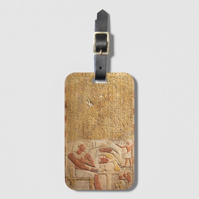 Middle Kingdom Ancient Egypt Hieroglyphics Luggage Tag (Front Vertical)
