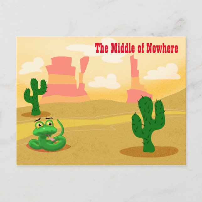 Middle of Nowhere Postcard (Front)