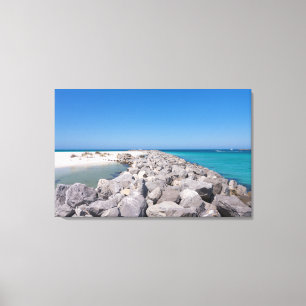 Middle Of Shell Island Jetty Canvas Print