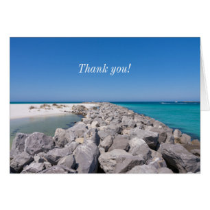 Middle Of Shell Island Jetty Thank You Card