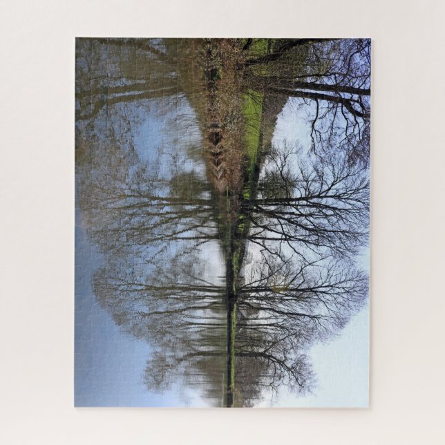 Middle Pond, Lumsdale, Derbyshire Jigsaw Puzzle (Vertical)