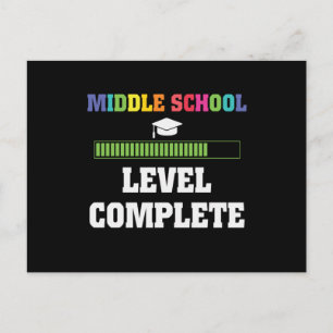 Middle School Graduation Level Complete Student  Postcard