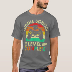 Middle School Graduation Level Complete Video Game T-Shirt