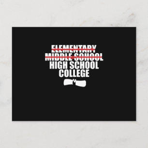 Middle School Graduation Postcard