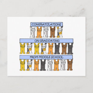 Middle School Graduation Postcard