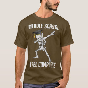 Middle School Level Complete 2022 Skeleton Dabbing T-Shirt