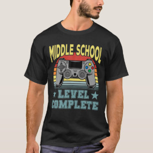 Middle School Level Complete Video Game Funny Grad T-Shirt