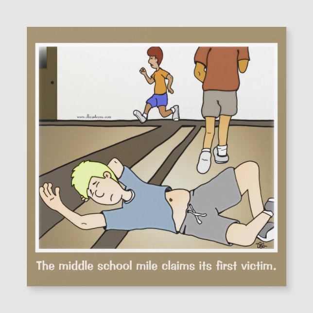 Middle School Mile Magnet (Front)
