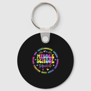 Middle school squad middle school teacher team keychain