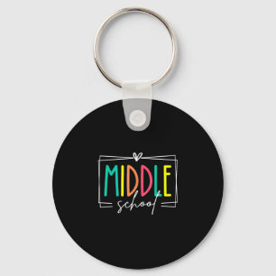 Middle school squad teacher dream team student keychain