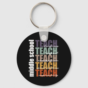 Middle School Teach Middle School Teacher Ck To Sc Keychain