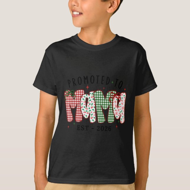 Middle School Teacher Christmas Stamp Bow Middle S T-Shirt (Front)