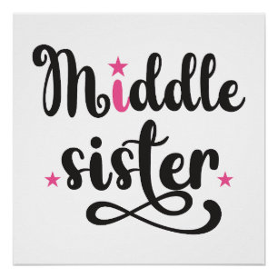 Middle Sister, Cute Stars Poster