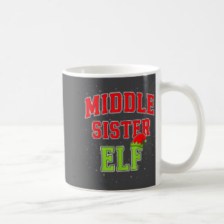 Middle Sister Elf Christmas Family Matching Group Coffee Mug