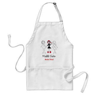 Middle Sister Rebel Red Apron