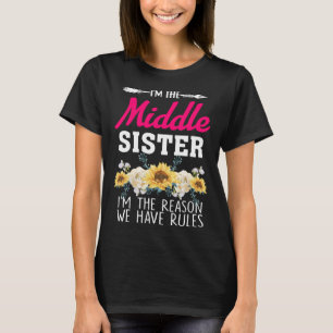 Middle Sister Rule Sisters Matching Middle Child T-Shirt