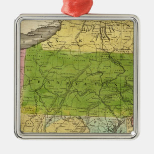 Middle States 2 Metal Ornament