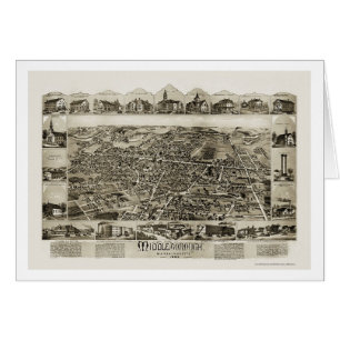 Middleborough, MA Panoramic Map - 1889