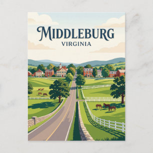 Middleburg USA Postcard
