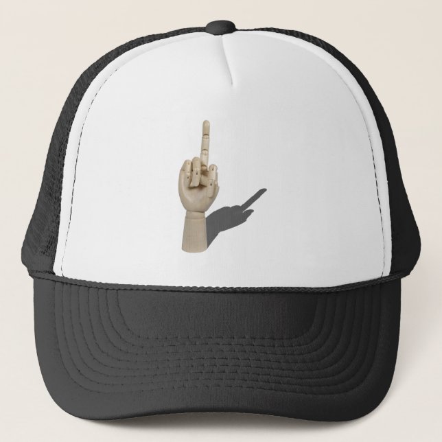 MiddleFinger120710 Trucker Hat (Front)