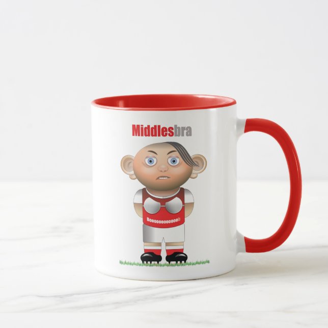 Middlesbra (Middlesbrough) Funny Football Mug (Right)
