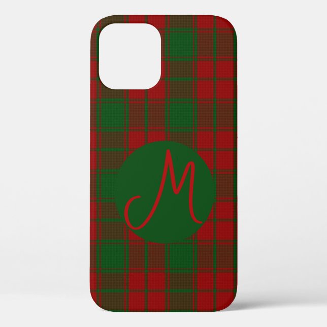 Middleton Tartan Monogrammed Case-Mate iPhone Case (Back)