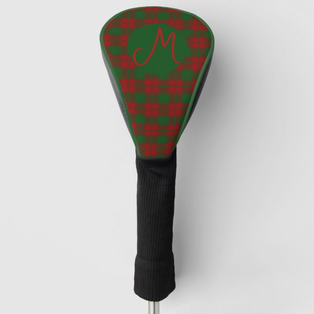 Middleton Tartan Monogrammed Golf Head Cover (Front)