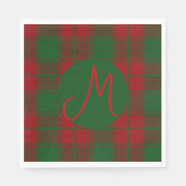 Middleton Tartan Monogrammed Napkin (Front)