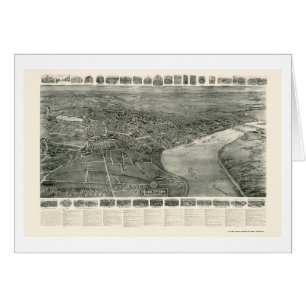 Middletown, CT Panoramic Map - 1915