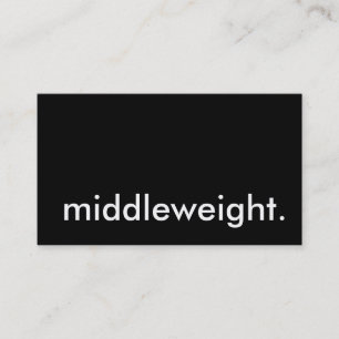middleweight. business card