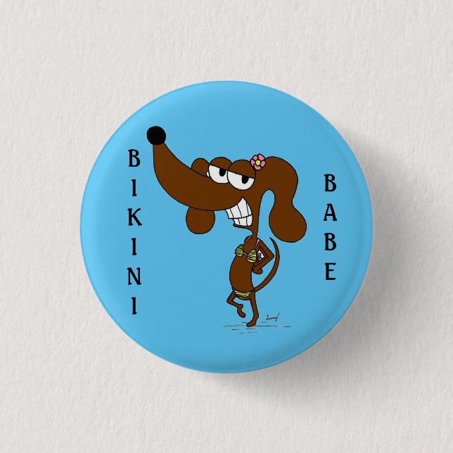 Midge Bikini Babe Button (Front)
